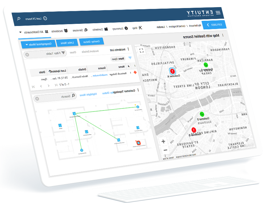 enterprise network mapping software on screen
